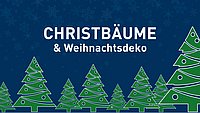 Banner zum Christbaumverkauf