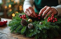 DIY Adventkranz Binden