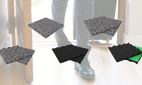 Verschiedene Trittschalldämmplatten von Regupol
