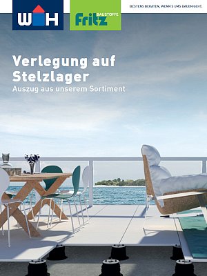 Titelseite Katalog WH und Fritz zum Thema Verlegung auf Stelzlagern