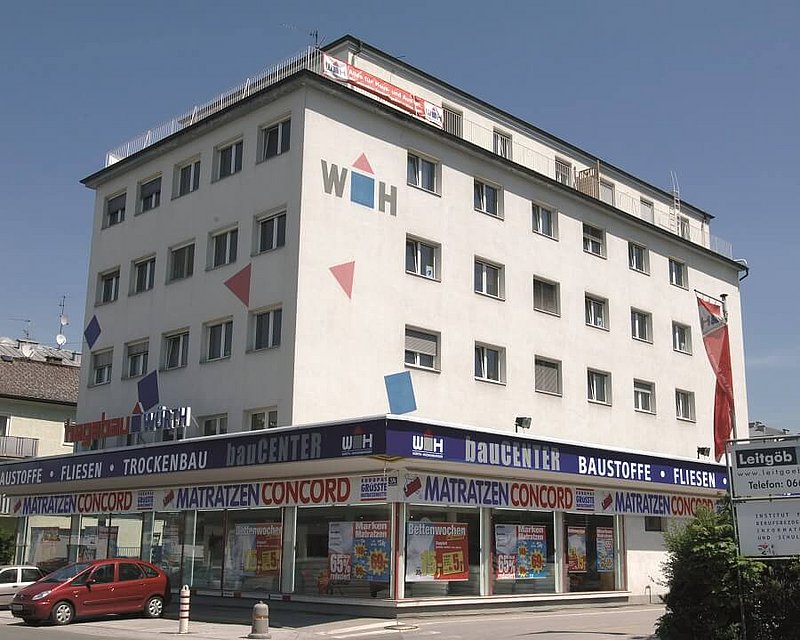 Außenaufnahme von dem Bürogebäude am Standort Salzburg