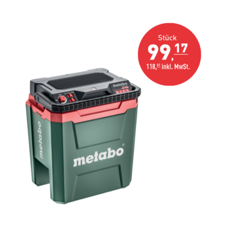 Produktbild von metabo Kühlbox mit Preiskennzeichnung